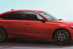 Honda Civic e:HEV Advance Turismo Rojo Cristal Premium Metalizado Exterior Lateral-Frontal 5 puertas