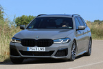 BMW Serie 5 530e xDrive Touring 530e Touring Paquete M Sport Turismo familiar Gris Bernina efecto &aacute;mbar Exterior Frontal-Lateral 5 puertas