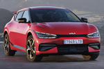 KIA EV6 430 kW (585 CV) 77 kWh AWD GT Turismo Runway Red Exterior Lateral-Frontal 5 puertas