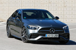 Mercedes-Benz Clase C C 220 d AMG Line con Paquete Night Turismo Gris Selenit Magno Exterior Lateral-Frontal 5 puertas