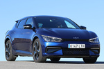 KIA EV6 168 kW (229 CV) 77 kWh RWD GT Line Turismo Yacht Blue Exterior Lateral-Frontal 5 puertas