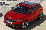 Skoda Karoq 2.0 TSI 140 kW (190 CV) DSG 4x4 Sportline Todo terreno Rojo Velvet Metalizado Exterior Cenital-Frontal-Lateral 5 puertas