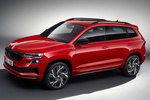 Skoda Karoq 2.0 TSI 140 kW (190 CV) DSG 4x4 Sportline Todo terreno Rojo Velvet Metalizado Exterior Frontal-Lateral 5 puertas