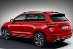 Skoda Karoq 2.0 TSI 140 kW (190 CV) DSG 4x4 Sportline Todo terreno Rojo Velvet Metalizado Exterior Lateral-Posterior 5 puertas