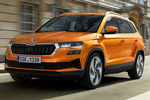 Skoda Karoq 2.0 TDI 110 kW (150 CV) DSG 4x4 Style Todo terreno Naranja Phoenix Exterior Frontal-Lateral 5 puertas