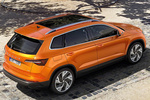 Skoda Karoq 2.0 TDI 110 kW (150 CV) DSG 4x4 Style Todo terreno Naranja Phoenix Exterior Cenital-Posterior-Lateral 5 puertas