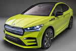 Skoda Enyaq vRS Coup&eacute; iV vRS Coup&eacute; iV Todo terreno Hyper Green Exterior Frontal-Lateral 5 puertas