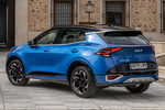 KIA Sportage 1.6 T-GDI MHEV 110 kW (150 CV) 7DCT 4x2 GT Line Todo terreno Pacific Blue - Pearl Black Exterior Lateral-Posterior 5 puertas