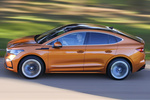 Skoda Enyaq 80X Coup&eacute; iV Sportline Coup&eacute; iV Todo terreno Naranja Phoenix Exterior Cenital-Lateral 5 puertas