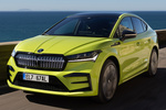 Skoda Enyaq vRS Coup&eacute; iV vRS Coup&eacute; iV Todo terreno Hyper Green Exterior Frontal-Lateral 5 puertas