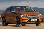 Skoda Enyaq 80X Coup&eacute; iV Sportline Coup&eacute; iV Todo terreno Naranja Phoenix Exterior Lateral-Frontal 5 puertas
