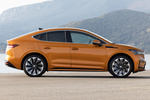 Skoda Enyaq 80X Coup&eacute; iV Sportline Coup&eacute; iV Todo terreno Naranja Phoenix Exterior Lateral 5 puertas