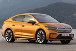 Skoda Enyaq 80X Coup&eacute; iV Sportline Coup&eacute; iV Todo terreno Naranja Phoenix Exterior Lateral-Frontal 5 puertas