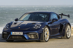 Porsche 718 Cayman GT4 RS Cayman GT4 RS con paquete opcional Weissach Coup&eacute; Azul Genti&aacute;n Metalizado Exterior Frontal-Lateral 3 puertas