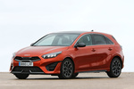 KIA ceed 1.5 T-GDi MHEV 117 kW (160 CV) DCT Ceed GT Line Turismo Orange Fusion Exterior Frontal-Lateral 5 puertas