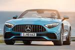 Mercedes-Benz SL AMG 43 AMG 43 Descapotable Azul Hyper Exterior Frontal-Lateral 2 puertas