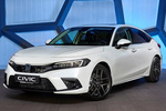 Honda Civic e:HEV Advance Turismo Blanco Platino Perlado Exterior Frontal-Lateral 5 puertas