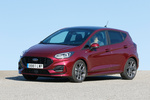 Ford Fiesta 1.0 EcoBoost MHEV 114 kW (155 CV) ST Line X Turismo Rojo Berry Exterior Frontal-Lateral 5 puertas
