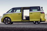 Volkswagen ID. Buzz Batalla Corta 150 kW (204 CV) 77 kWh 5 asientos Pro Veh&iacute;culo comercial Amarillo lima | Blanco Candy Exterior Lateral 5 puertas