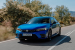 Honda Civic e:HEV Sport Turismo Azul Cristal Premium Exterior Frontal-Lateral 5 puertas