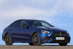 Mercedes-Benz Clase C C 300 e Berlina AMG Line con Paq. Night PHEV Turismo Azul Espectral Metalizado Exterior Lateral-Frontal 5 puertas