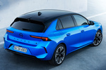 Opel Astra Electric 115 kW (156 CV) 54 kWh GS Electric Turismo Kobalt Blue Exterior Cenital-Posterior-Lateral 5 puertas