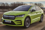 Skoda Enyaq vRS Coup&eacute; iV vRS Coup&eacute; iV Todo terreno Hyper Green Exterior Frontal-Lateral 5 puertas