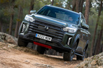 SsangYong Musso D22 DTR 4x4 Aut. Limited Pick up Amazonia Green Exterior Frontal-Lateral 4 puertas
