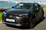 Lexus UX 300e Executive e Todo terreno Iridio Sonic Exterior Frontal-Lateral 5 puertas