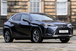 Lexus UX 300e Executive e Todo terreno Iridio Sonic Exterior Lateral-Frontal 5 puertas