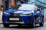 Lexus UX 300e Luxury e Todo terreno Azul Zafiro Exterior Frontal-Lateral 5 puertas