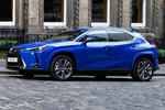 Lexus UX 300e Luxury e Todo terreno Azul Zafiro Exterior Frontal-Lateral 5 puertas