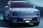 KIA EV5 Gama EV5 Air Todo terreno Frost Blue Exterior Lateral-Frontal 5 puertas