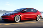 Tesla Model 3 Gama Model 3 Gama Model 3 Turismo Ultra Rojo Exterior Frontal-Lateral 4 puertas