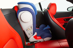 Mercedes-Benz SL AMG 63 4MATIC+ AMG 63 con asientos AMG Performance en cuero napa Rojo Descapotable Interior Silla infantil 2 puertas