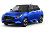 Suzuki Swift 1.2 Mild Hybrid Gama Swift Turismo Frontier Blue Perlado con Techo Negro Exterior Frontal-Lateral 5 puertas