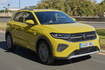 Volkswagen T-Cross Gama T-Cross R-Line Todo terreno Amarillo Chilloo&oacute;n Exterior Lateral-Frontal 5 puertas