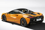 McLaren Artura Gama Artura Spider Pack Carbon Fibre Spider Descapotable Indy Orange Exterior Cenital-Lateral-Posterior 2 puertas
