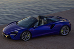 McLaren Artura Gama Artura Spider Pack Carbon Fibre Spider Descapotable Aurora Blue Exterior Cenital-Frontal-Lateral 2 puertas