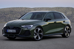 Audi A3 A3 Sportback Black line Sportback Turismo Verde Distrito Metalizado Exterior Frontal-Lateral 5 puertas