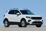 Volkswagen T-Cross 1.0 TSI 115 CV Life Todo terreno Blanco, y punto Exterior Lateral-Frontal 5 puertas