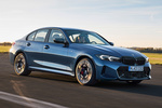 BMW Serie 3 330i M Sport Turismo Azul Arctic Race metalizado Exterior Frontal-Lateral 4 puertas