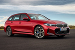 BMW Serie 3 330e Touring M Sport Turismo familiar Rojo Fire Red metalizado Exterior Frontal-Lateral 5 puertas