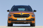 Skoda Kamiq 1.5 TSI 110 kW (150 CV) DSG Monte Carlo Todo terreno Naranja Phoenix Metalizado/Negro M&aacute;gico Efecto Perla  Exterior Frontal 5 puertas