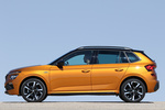 Skoda Kamiq 1.5 TSI 110 kW (150 CV) DSG Monte Carlo Todo terreno Naranja Phoenix Metalizado/Negro M&aacute;gico Efecto Perla  Exterior Lateral 5 puertas