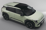 KIA EV3 Gama EV3 GT-line con Pack Luxury Todo terreno Aventurine Green Exterior Cenital-Lateral-Frontal 5 puertas