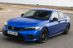 Honda Civic e:HEV Sport Turismo Azul Cristal Premium Exterior Frontal-Lateral 5 puertas