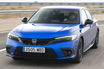 Honda Civic e:HEV Sport Turismo Azul Cristal Premium Exterior Frontal-Lateral 5 puertas