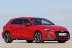 Audi A3 35 TFSI MHEV S tronic S line Sportback Turismo Progressive Red Exterior Lateral-Frontal 5 puertas