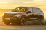 Skoda Kodiaq 1.5 TSI iV PHEV 204 CV DSG Design iV Todo terreno Bronx Gold Metallic Exterior Frontal-Lateral 5 puertas